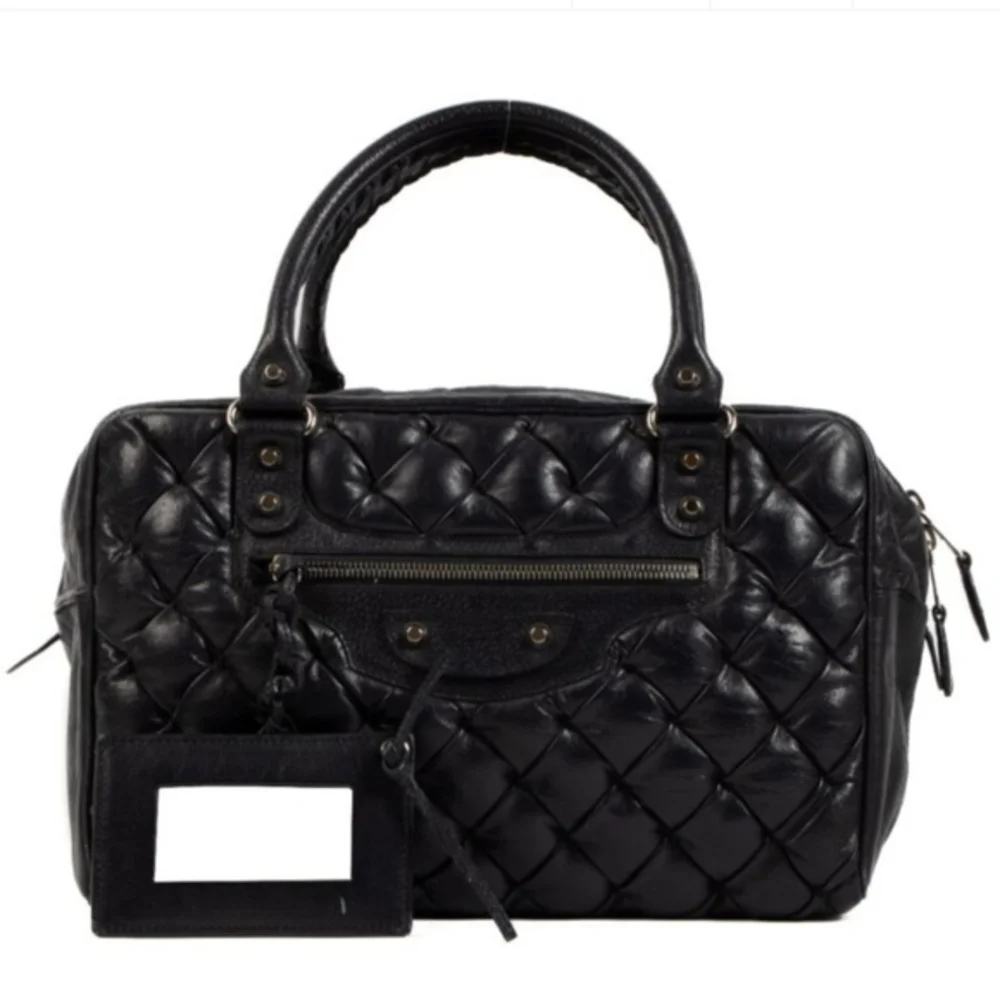 Balenciaga Black Quilted Satchel - Picture 4 of 11